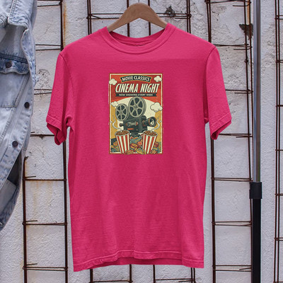 Vintage Cinema Night Movie Classics T-Shirt Retro Film Cinema Fan Gift