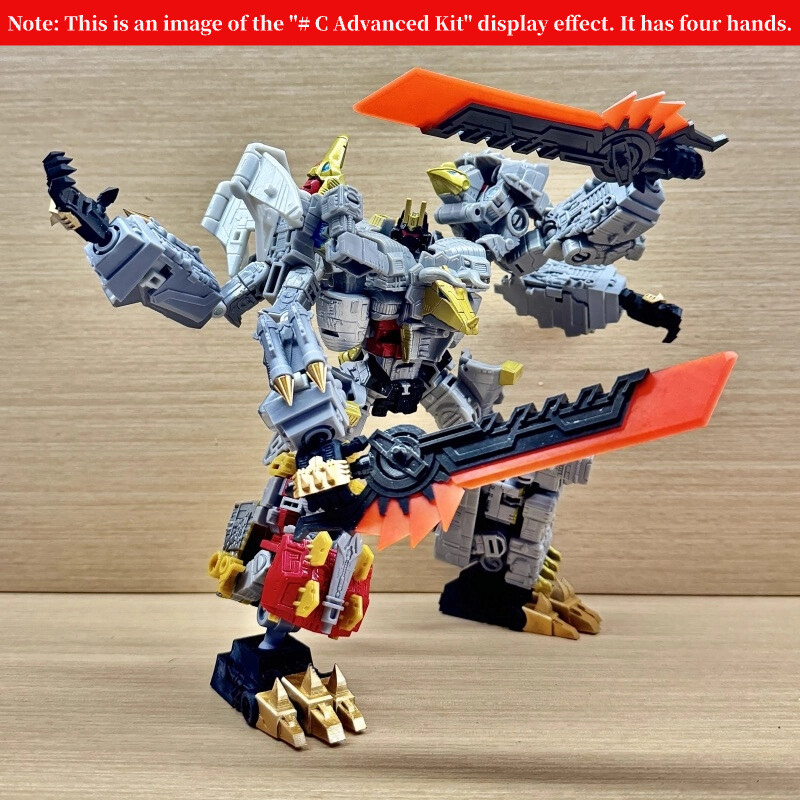 DIY Filler Hand Foot Weapon Upgrade Kit For Legacy Core Dinoking Volcanicus