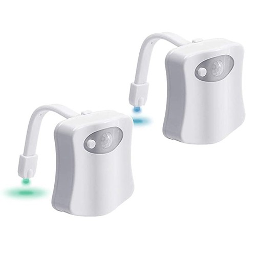 Toilet Night Light 8 Color LED Motion Activated Sensor Bathroom bowl Seat Lamp