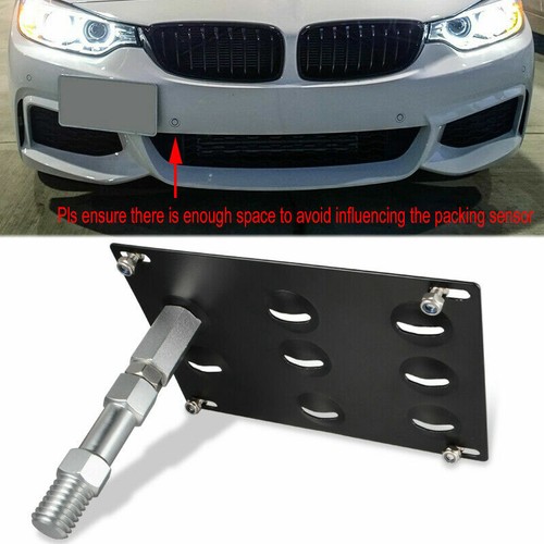BUMPER TOW HOOK LICENSE PLATE BRACKETS FOR BMW 328i 335i 428i 435i 530i