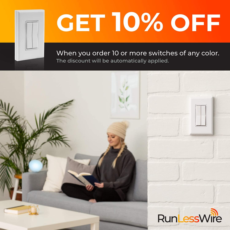 Dimmer Light Switch, Compatible with Philips Hue (White)