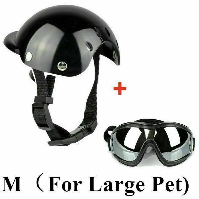 Pet Safety Suit Motorcycle Dog Helmet With Sunglasses Cool Fashion PetDog Helmet