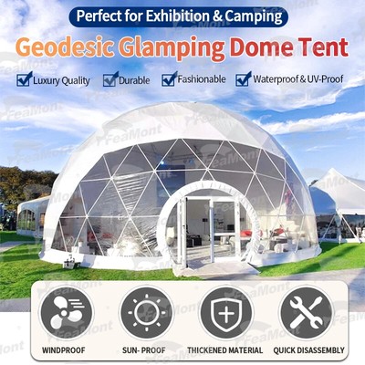 FEAMONT Transparent PVC Dome Bubble Tent Geodesic Clear Dome Glamping Igloo