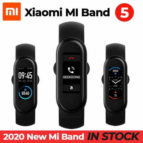 2020 Xiaomi Mi Band 5 Pulsera Deportiva Reloj Inteligente Nuevo ES - Negro