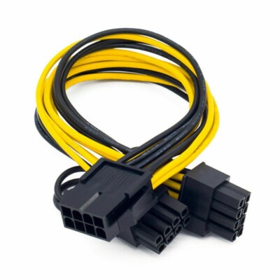 CPU 8 pin to Dual 6+2 pin GPU PCI-E PCI Express EPS12V Adapter Splitter Cable 