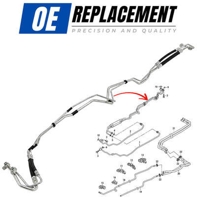 Air Conditioning High Pressure Refrigerant Pipe VW Sharan Seat Alhambra 10-22