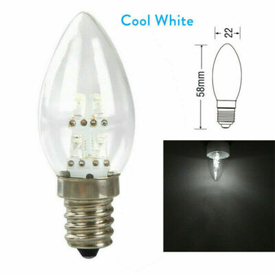 E12 LED Candelabra Light Bulb 4LEDS Candle Lamp 0.8W Light Warm