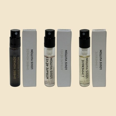 Louis Vuitton Ombre Nomade L'Immensite Attrape-Reves 2ml Sample Spray 3-Pack EDP