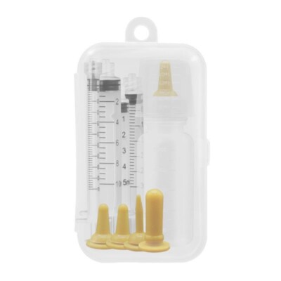 11 Pieces Pet Feeding Bottles Small Syringes Feeder for Puppy