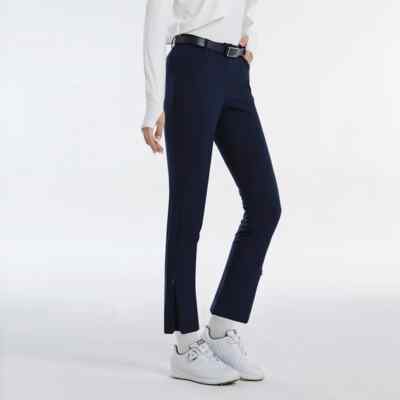 PGM Women's Summer Golf Sports Pants - Zip Flare Breathable Slim Fit Quick Dry