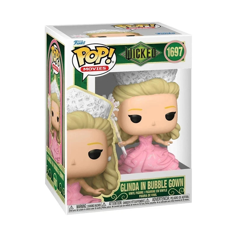 Funko Pop WICKED GLINDA in Bubble Gown #1697 Vinyl Figure With Pop Protector