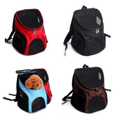 Cat Dog Pet Double Shoulder Backpack Mesh Bag Travel Outdoor Portable Carrier