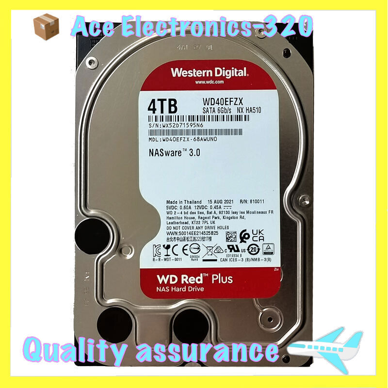 New WD40EFZX Western Digital Red 4TB 128MB 5400RPM 3.5