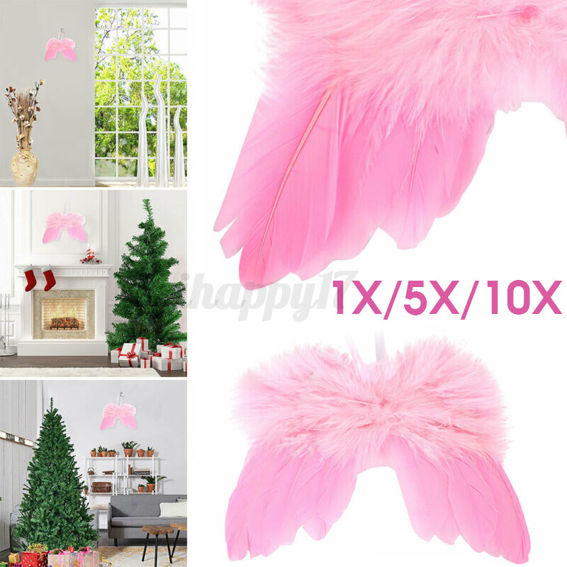 Rosa Engelsflügel Engel Flügel aus Federn Weihnachten Hochzeit Party Deco