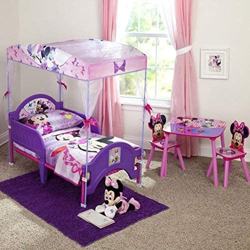 Disney Minnie Mouse Kids Table and 2 Chairs Set Ideal for Arts & Crafts & More