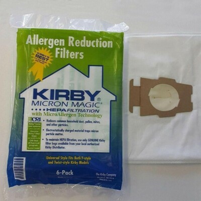 For KIRBY VACUUM BAGS:6 Sentria UNIVERSAL~ F Style MICRON MAGIC Hepa White Cloth