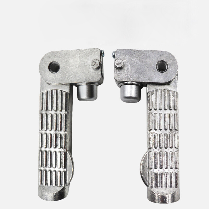 Motorcycle Folding Foot Pegs Scooter Moped Bike Rear Foot Pedals Aluminum Alloy