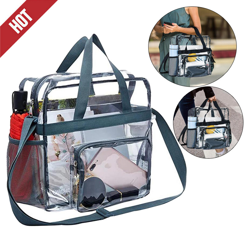 See Through Book-bag Clear Pvc Tote Pack