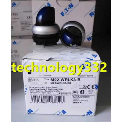 1PC NEW EATON MOELLER M22-WRLK3-B Self-locking select open head #MX