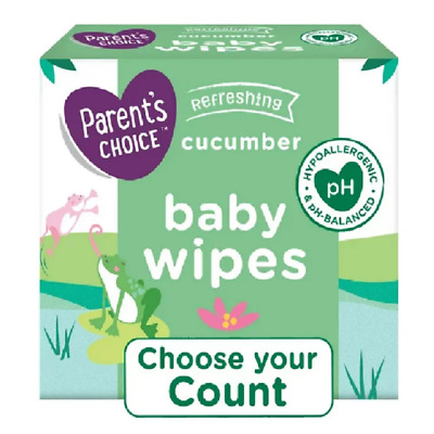 Parent's Choice Cucumber Scent Baby Wipes, 900 Count
