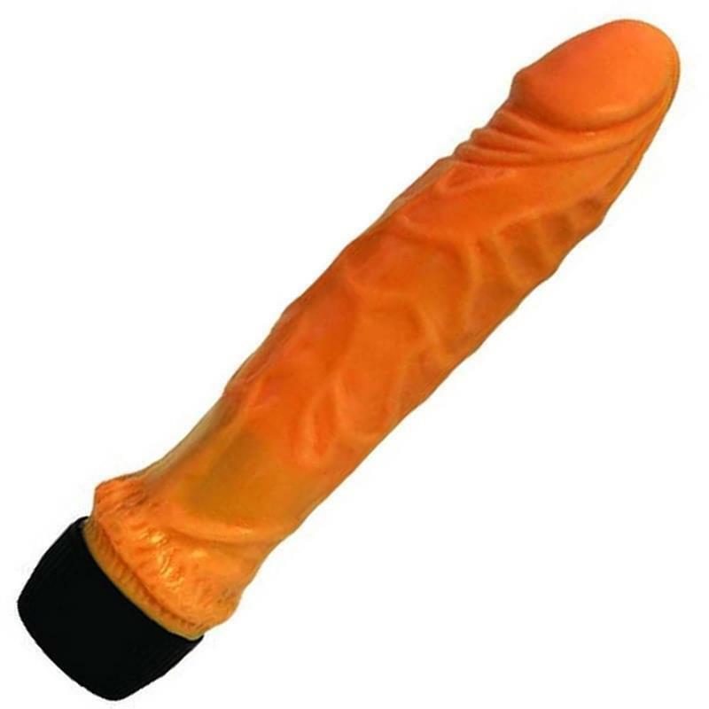 realistischer Vibrator mit Äderung und Eichel - klassischer Vibrator