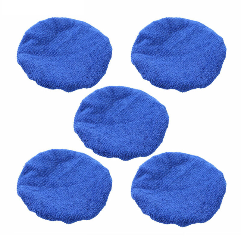 1//5pcs Microfiber Car Polishing Waxing Polisher Bonnet Buffing Pad Cover 5”-10/"