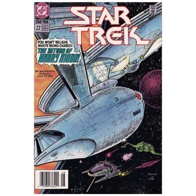 Star Trek #22 Newsstand  - 1989 series DC comics VF+ Full description below [h;
