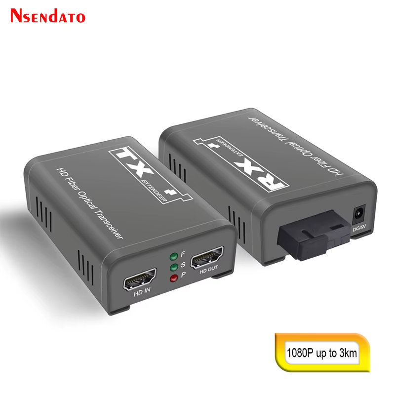 20KM HDMI-Compatible Fiber Extender HDMI-Compatible Over Fiber Optic SC HDMI-Com