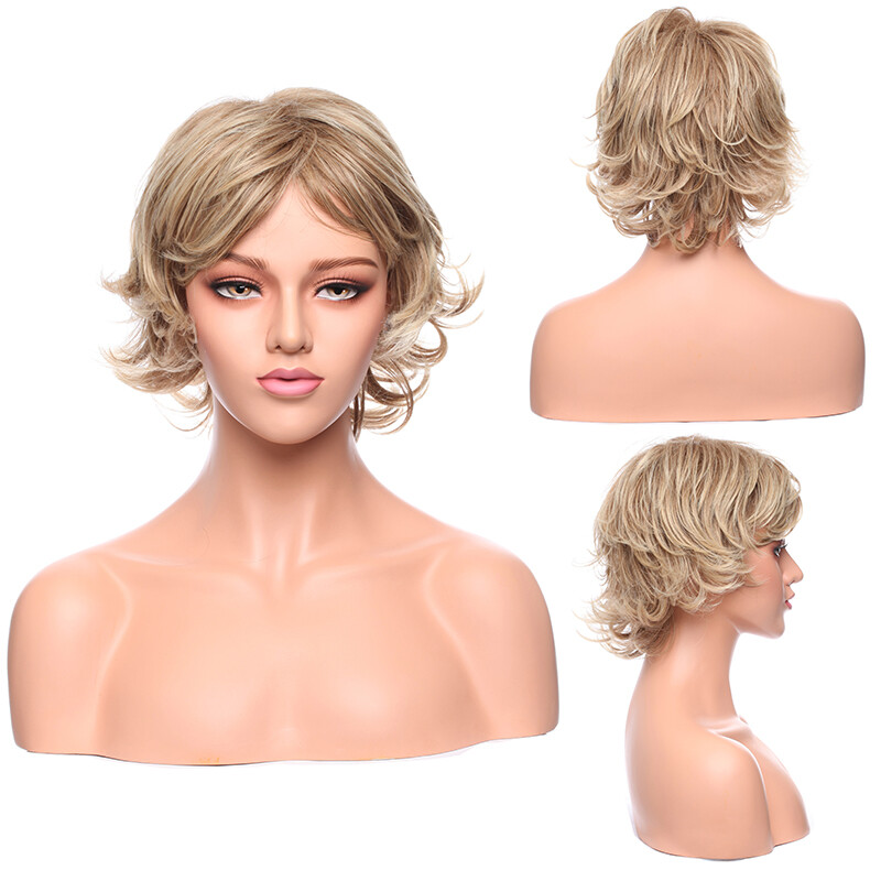 Ombre Synthetic Full Head Wig For Women Lady Costume Party Cosplay