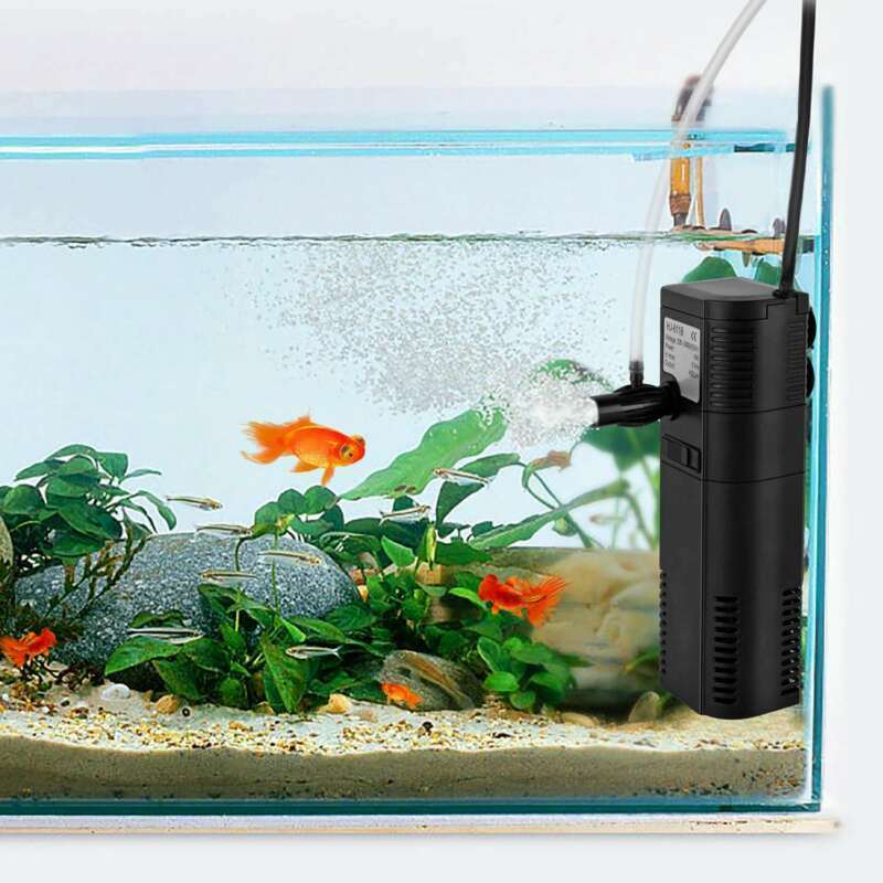 Innenfilter Aquariumpumpe Filterpumpe Aquarien für Aquarium Filter 6W