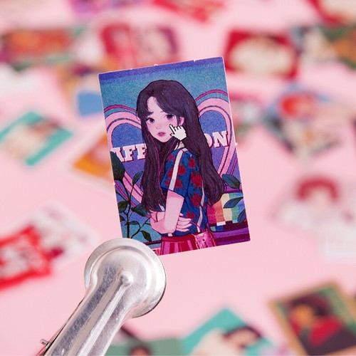 46 Japanese Anime Girls Paper Stickers Planner Journal Seal Scrapbooking Crafts