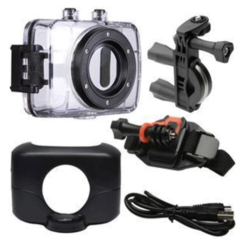 Vivitar DVR781HD HD Waterproof Action Camera Camcorder w/ Helmet and Bike Mount