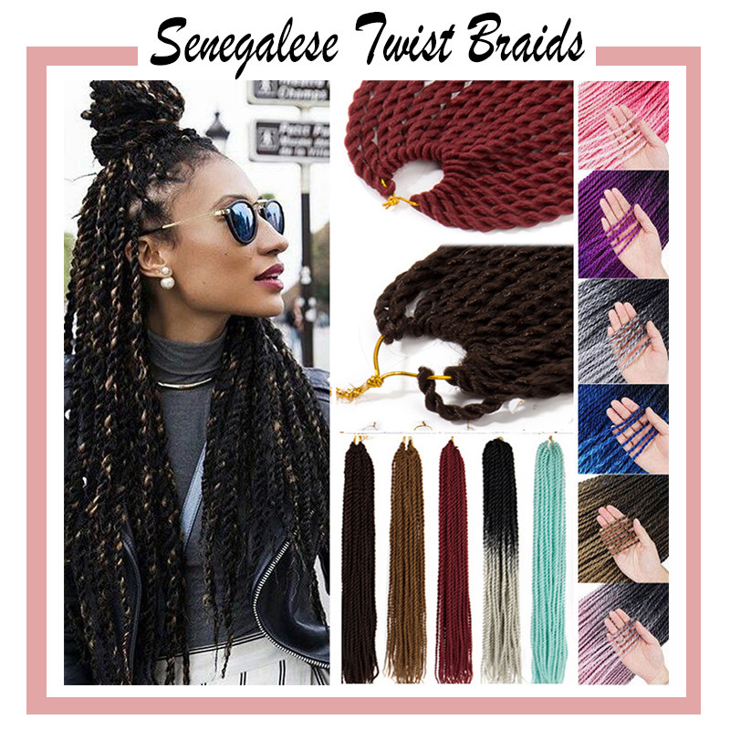 Senegalese Twist 100 Real Crochet Braids Dreadlock Hair Extensions
