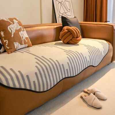 Thicken Sofa Cushion Covers Mats Irregular Shape Non-slip Couch Cover Slipcovers