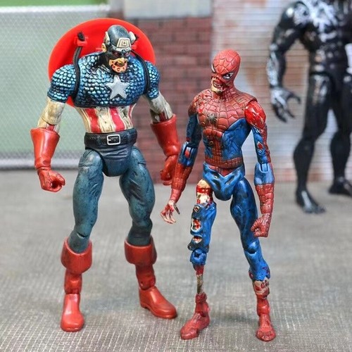 ⑧　MARVEL  SPIDER MAN AND CAPTAIN AMERICA Marvel Action Figures Captain America Spider-Man 12 Inches