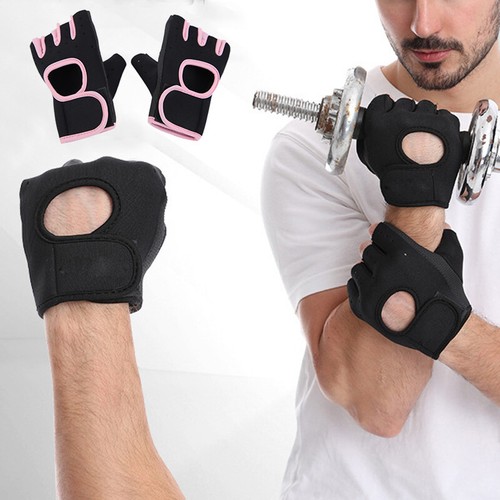 Women Men Half Finger Work Out Gym Gloves Sport Weight Lifting Exercise Fitness"