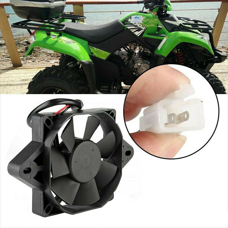 Black Motorcycle ATV Oil Cooler Electric Engine Cooling Fan Engine Radiator NEW