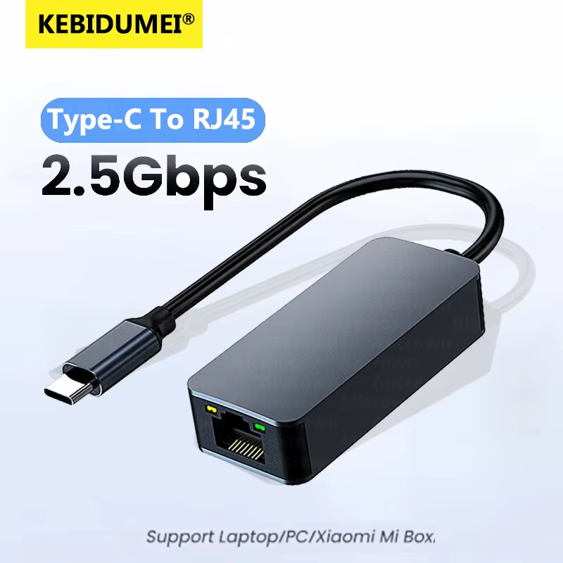 2500Mbps USB 3.0 Type-C To RJ45 Network Card 2.5G Adapter Gigabit Ethernet Conve