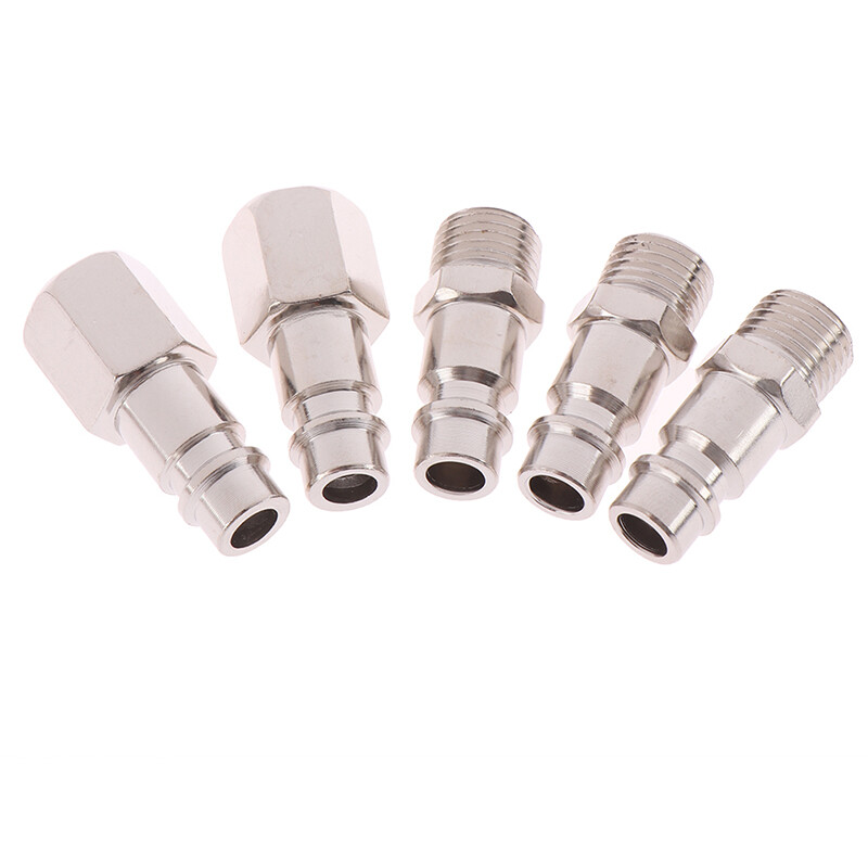 5pcs 1/4" BSP Femal/Male Air Compressor Connectors Quick Release FitUS