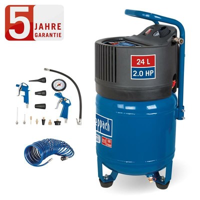 Scheppach Druckluft Kompressor 24L Luftkompressor 10bar 2PS stehend HC24V