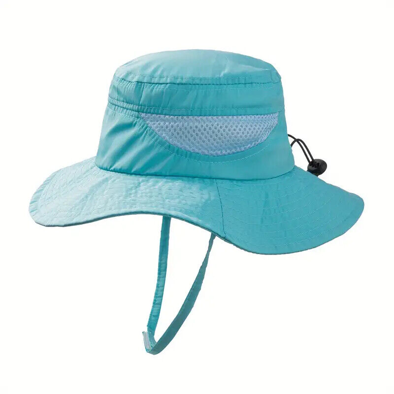 Унисекс сетчатая строчка, регулируемая и дышащая шляпа-ведро для защиты от солнца