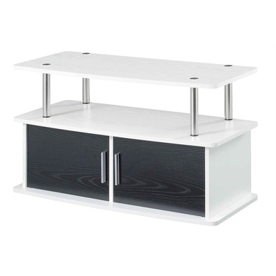 With Cabinets In White Wood Finish
