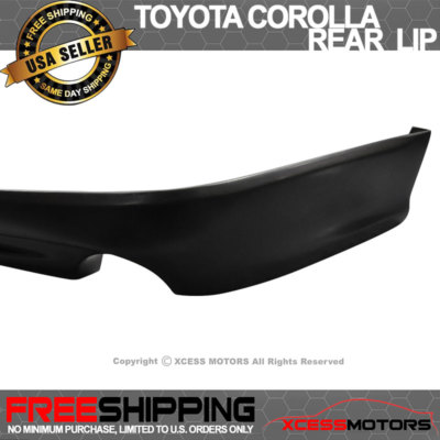 Fits 09-10 Toyota Corolla K Style Rear Bumper Lip Diffuser Splitter Unpainted PU