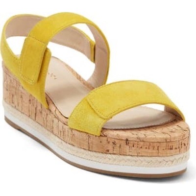 Pelle moda POTTER PLATFORM SANDAL IN LEMON size 9