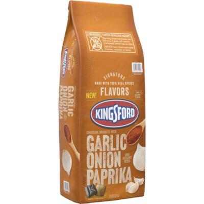 Kingsford 32600 All Natural Garlic Onion Paprika Charcoal Briquettes 8 lbs.
