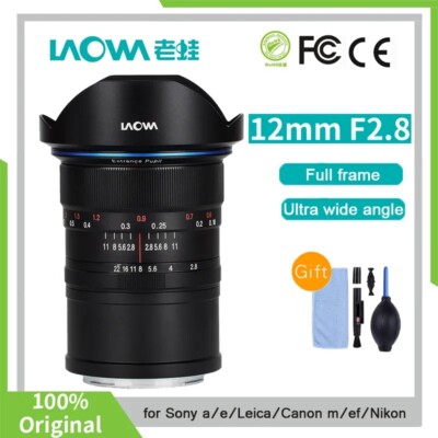 Laowa 12mm F2.8 Full Frame Super Wide Angle Lens for Canon Nikon Sony Pentax L 