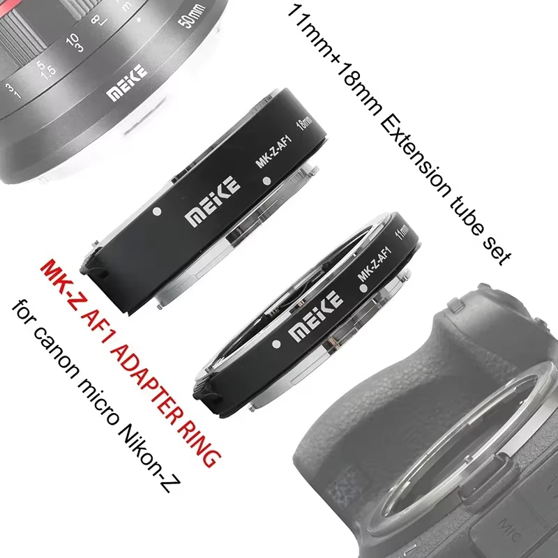 MEIKE pro Z-Mount Extension Tube Auto Focus Macro Adapter Compatible with Z5 Z6