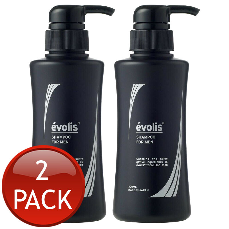 2 X Evolis Shampoo For Men Daily Healthy Hair Care Bath Shower