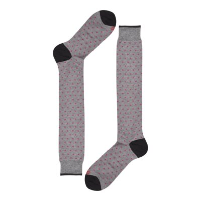 

Носки Long Man RED Lasv Black Grey Print Polka Dot  2280oz Сделано, Black and gray polka dot print