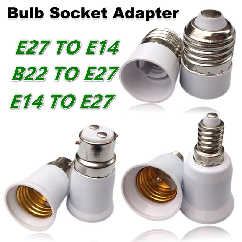 B22 E14 to E27 Converter Lamp Holder Converter Socket Light Bulb Holder Adapter